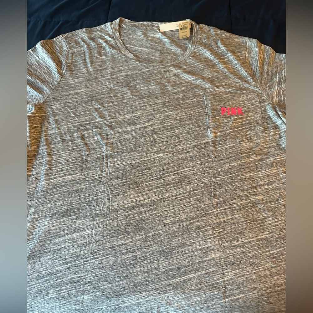 Pink short sleeve campus tee